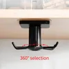 Haczyki Rails Kitchen 6 Wiszący stojak 360 stopni Rotatable Hook samoprzylepne bez uderzenia wielofunkcyjne wieszaki na półki domowe