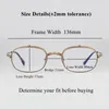 Fashion Sunglasses Frames Vintage Titanium Glasses Frame Men Round Japan Myopia Prescription Optical Eyeglass Women Flip GlassesFashion Sung