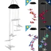 Other Home Decor LED Solar Power Changeable Light Waterproof Colorful Butterfly Wind Chime Lamp for Homes Outdoor Garden Yard Decoration 368 D3