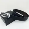 Fashion Classic Men Designer Belts Womens Mens Casual Letter Smooth Buckle Belt Width 3.4cm With box SIZE 100-125CM