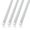 JESLED 4FT LED Tube T8 Integrated 6000K Cold White 36W Transparent Cover Dural Row Lights High Output Linkable LEDs Light Ceiling Garage