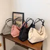 Bolsa de compras de lona luxuosa para mulheres Bolsas de ombro femininas tendência de alta capacidade Bolsa de compras 220714