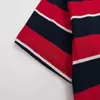 Unissex manga curta t-shirt listra homem designer alemão moda verão nova cor o pescoço algodão solto ajuste