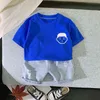 Summer Nowonborn Baby Boys Girls Ubrania Zestawy Pullover luźne koszulki dżinsowe garnitury dla dziecka 1st zbiór odzieży urodzinowej G220509