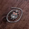 316L нержавеющая сталь Мужская сова ожерелья для животных подвески с бриллиантами ювелирные украшения серебряный ретро-антикварный дизайн