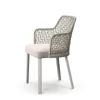 Kamp mobilyaları nordic rattan açık sandalyeler tasarımcı eğlence moda bahçesi backrest plaj ev halat yemek sandalye