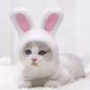 Divertente Pasqua Simpatico costume di peluche Gatto Deformazione Cappello Copricapo di coniglio Accessori per animali domestici per gatti e cani di piccola taglia Cappello Prodotti per animali domestici