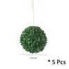 Decorative Flowers & Wreaths Artificial Hanging Plants Leaf Ball Plastic Leaves Faux Product Living Room Mall Green Decoration