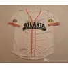 Xflsp Atlanta Jersey # 10 maillots de baseball blancs de la ligue noire