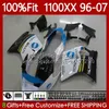 KBR1100XX 1996 1997 1999 1996 1996 1996 1999 1999 2000 2001 1100CC 02 03 04 04 05 06 07 06 07フェアリングコニャブルー