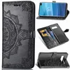 Mandala Butterfly wytłaczanie skórzana obudowa Portfel Flip Miękka okładka telefonu na iPhone 13 12 Pro Max Mini XR XS Max 8 7 Plus dla Samsung S10