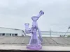 Purple Glass Hookah Oil Rig Bong, vendite dirette della fabbrica congiunta 14mm Benvenuti all'ordine