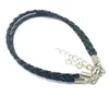 Braccialetti con ciondoli 20 Pz / lotto Bracciale in pelle semplice moda con catena estesa per donna 5 colori fai da te B-120Charm Inte22