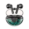 Transparent Earphones Space Capsule Bluetooth Wireless Headset Cracked Colorful Light Headphone Noise Reduction Headset With Micro258u