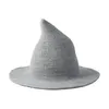 Boinas 10pcs Witch Hat Hat Men e Feminino Moda de lã Solid Diversified ao longo da namorada Gifts Cosplay Aniversário
