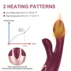 Массажер для взрослых Васана Нагревание Женская точка G-точки вибраторы кроличьи клитор стимулятор влагалища Массагер Массагер с ручными игрушками для женщин для женщин взрослые 18