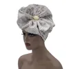 Trendy Frauen Große Blume Turban Hut Mode Muslimischen Hijab Caps Diamanten Kopf Wrap Damen Bandana Chemo Cap Afrikanische Hut 2208153242