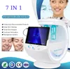 7 i 1 massagepistol Hudanalysator Intelligent Ice Blue RF Hydra Dermabrasion Facial Hydrodermabrasion MicrodermoAbrasion Skin Spa Machine