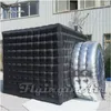 Simulated Advertising Inflatable Camera Tent Black Air Blow Up Photo Booth With LED Light For Wedding And Party Decoration