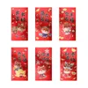 Подарочная упаковка ПК китайский год Красные конверты тигрового Hong Bao 2022 Lucky Money Packetgift