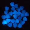 Charms Moda Love Heart Blue Luminous Glow Light Stone Pingents para Jóias para Jóias Fazendo Droga Droga 2021 Acalhos Compicados Com Yydhome Dh2ln