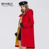 Miegofce 2020 New Spring WindProof Designer Women Trench Warm Cotton Coat Spring Windbreaker with Resishing Collar with StylishLJ200825