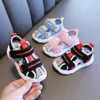 Sandal Bayi Musim Panas Untuk Anak Perempuan Lakilaki Sepatu Anakanak Kain Sol Lembut Pantai Kecil Mode Balita 220611