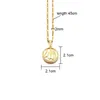 Pendant Necklaces RoseL High Quality Dubai 24K Gold Luxury Jewelry Arab Bride Women NecklacePendant