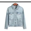 Mens Palm Denim Jacket Известные мужчины женщины Palmss Coat Quality Casual Designer Coats Black Blue Pa Mans Jackets Stylist Angles Outwear 2p1