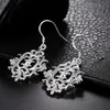 Dangle Lustre Silver Street Fashion Rétro Fenêtre Grilles Boucles D'oreilles Pour Les Femmes De Haute Qualité Bijoux Cadeau De Noël WeddingDangle