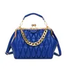 Gros dames cuirs sacs à bandoulière couleur bonbon doux mode sac à main tendance couture sac à carreaux couleur unie en cuir plissé téléphone portable porte-monnaie 5359 #