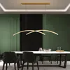 Hangende lampen moderne led strip hangende lamp indoor verlichting voor woonkamer dineren nacht licht decoratiependant