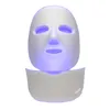 sicicone Electric Facial and Neck LED infrared FIR Beauty facemask photon light therapy PDT lamp skin care mask make in china