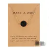Lady Chokers 7 * 9 см сделать пожелание картон круглый геометрическая форма смола подвесное ожерелье для женщин мужчин мода ювелирных изделий подарок GC988