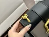 Torebki crossbody projektanty portfele złota wąż kwadratowy klamra metalowa łańcuch ramię na ramię Portfel