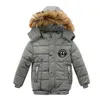 2022 Winterjongens jas voor kinderen jassen kinderen warme capuchon outfit dik fleece jas voor babyjongen kleding kostuum 2 3 4 5 6 j j220718