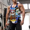 Camiseta sin mangas para hombre Camisas sin mangas Ropa de fitness de verano Hombres Gimnasio Tanques Tops Moda Carta de verano Camisas con estampado Chaleco 220527