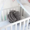 Baby Knotkudde Crib Pillows Weaving Cuddle Pillows Bed Room Decoration Round Formkuddar för barn Sängdukar LJ201209