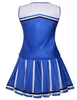 Conjuntos de ropa Uniforme de porristas Camiseta sin mangas Enagua Pom School Girl Cosplay Falda marinera Universidad High Fancy DressClothing