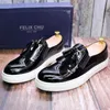 Leather Genuine Dress Patent Men Black Smooth Soft Sole Brand Tassel Shoes European Fashion Sport Sneakers New Arrival A 2508