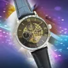 Orologio da uomo a mosca cavo maschile Montre Luxury MECCANICO AUTOMATICO COLLO COLLO 42MM ACCIAIO IN INCENDA IN ACCIAIO SUPER LUMINO LUMINO