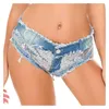 Sexig 668 # Sommar Kvinnors Denim Shorts Byxor Jeans Sequins Holes