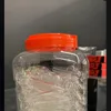 Rookaccessoires Pyrex transparante oliebrander glazen buisglazen waterpijpolie nagelpijpen 60 pc's in een pot