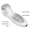 7 Färg LED -ljusterapi Ultraljud Annan skönhetsutrustning 3MHz fotonhudföryngring Face Lift Ultrasonic Facial Massager Device