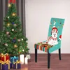 Sandalye kapakları Yemek Odası için Yüksek Yüksek Noel Dekor Slipcovers Gerilebilir koltuk kapağı mutfak dekorchair