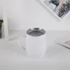 12oz rostfritt stål kaffemugg isolerade vakuum äggkoppar dubbel väggvin mjölk muggar med handtag