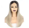 6Color New Women's Long Black Red Wine Straight Front Full Lace Handmade Party Hair Wigs