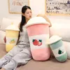 CM Cartoon Fruit Tea Cup Shaped Pillow Plush Toy Real Life Fyllt mjuka rygg roliga dödsgåvor för barn födelsedag J220704