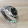 Orologi da polso da donna Super BPF 278384RBR 278384 31mm bordo diamantato in acciaio inossidabile quadrante nero zaffiro braccialetto giubilo da donna meccanico orologio