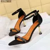 Ladies Shoes and Sandals Crystal High Heels Women Pumps 2022 Luxury Brand Mary Jane220513